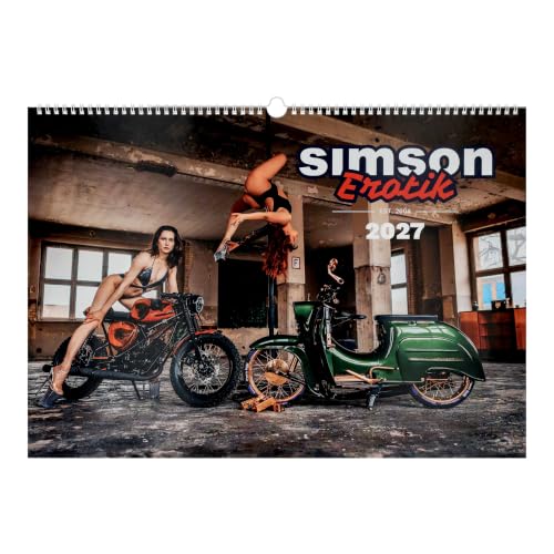 SIMSON Erotik Kalender 2027 Starke Mopeds und heiße Kurven