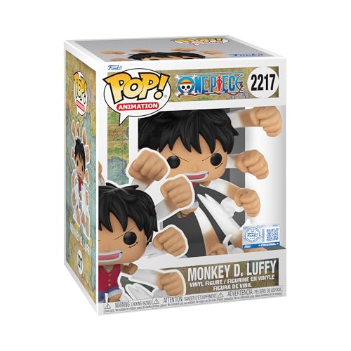 Funko POP! Premium: One Piece - Luffy - Gum Gum Gatling - Amazon Exklusiv - Sammelbare Vinylfigur - Geschenkidee - Offizielles Merchandise - Spielzeug für Kinder & Erwachsene