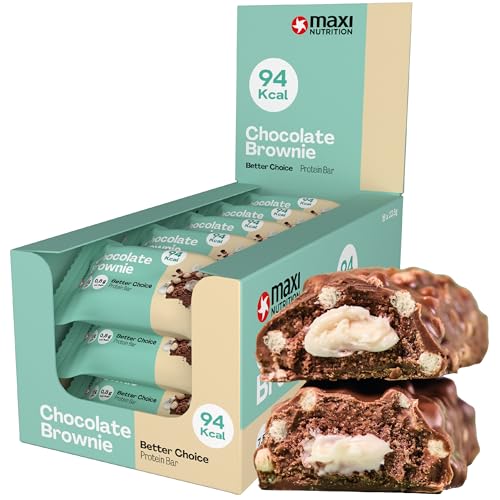 MaxiNutrition Better Choice Protein Bar Chocolate Brownie, 15x 22,5g, 33% Eiweißgehalt, mit wenig Kalorien, Proteinriegel ideal für den Muskelaufbau