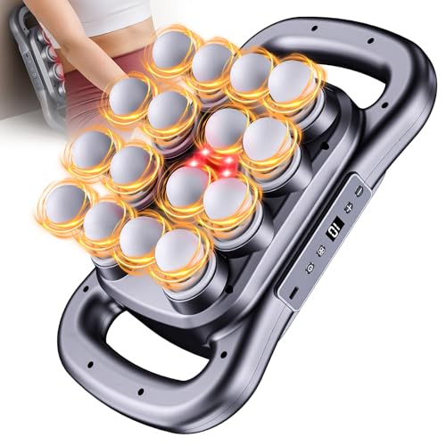 Olubfdh Massagepistole mit 16 Köpfen, 9 Modi & 9 Intensitäten – Elektrisches Massagegerät für Rücken, Beine & tägliche Muskelentspannung
