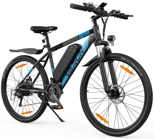 VARUN E Bike, 27,5 Zoll E-Mountainbike Herren Damen mit 250W Motor, 48V13Ah Li-Ion Akku, Ebike Mit LCD, 5-PAS MTB 21-Gang, Elektrofahrrad Max 100KM