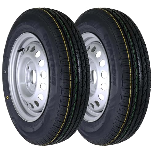 The Drive 2x Komplettrad 145/80R13 79N XL M+S für Pkw-Anhänger & Caravan – Felge 4Jx13 H2 ET30 – Lochkreis 4x100 – Tragkraft 437kg – max. 140 km/h – hochwertiges Ersatzrad