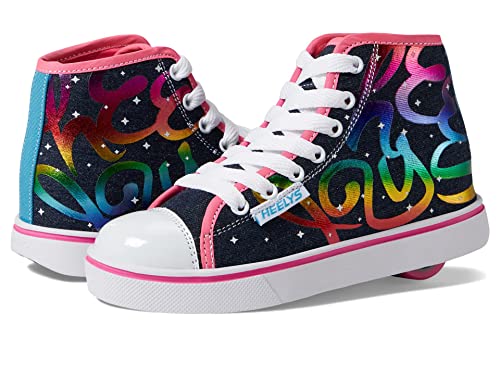 Heelys Veloz Sneaker, Denim Rainbow, 38 EU