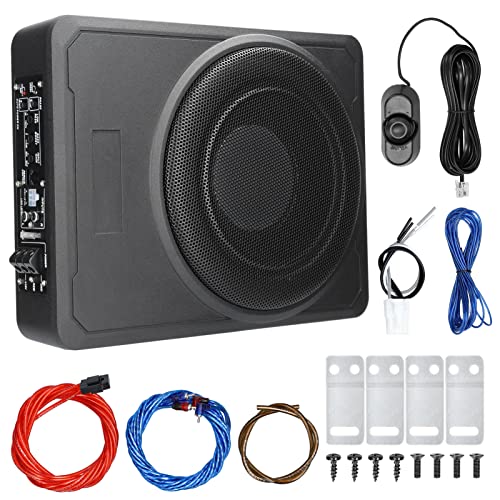 Mulcort 10 Zoll 600 W Auto-Subwoofer High Power Pure Bass Untersitz-Leistungsverstärker Lautsprecher 12 V für Auto-LKW-Wohnmobil