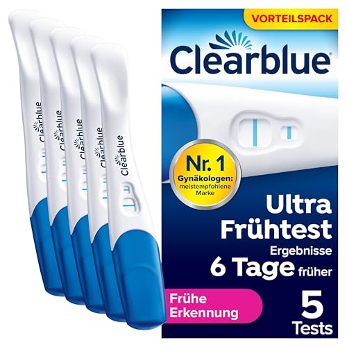 Clearblue Schwangerschaftstest, Ultra Frühe Erkennung, Ergebnisse 6 Tage früher, 5 Tests