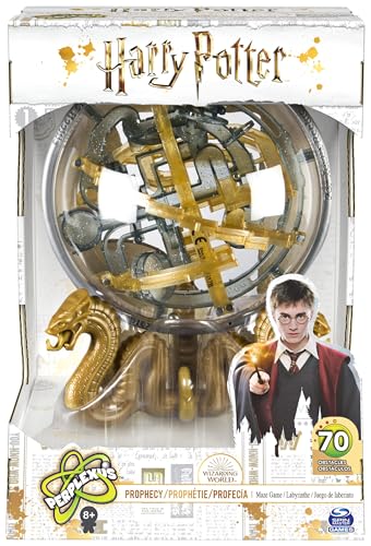 Spin Master Games - Perplexus Wizarding World Harry Potter Prophecy, 3D-Kugellabyrinth mit 70 Hindernissen, ab 8 Jahren