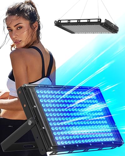 Jitesy Home Bräunungsraum, 45W tragbare Bräunungslampe, Gesichtsbräunung mit klappbarem Ständer und Haken mit 216 LEDs, gut für Reisen nach Hause.