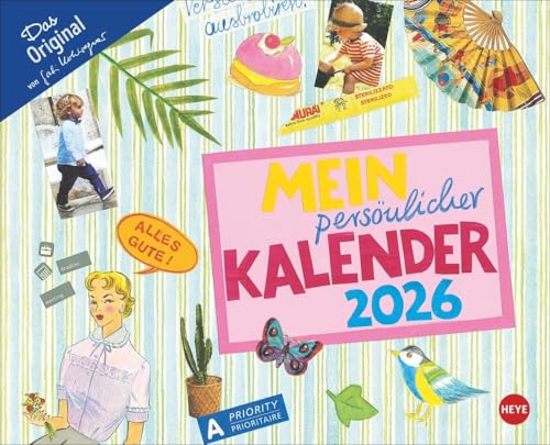 Gabi Kohwagner Mein persönlicher Kalender 2026: Detailreich illustrierter Kalender zum Aufhängen mit viel Platz für Organisatorisches. Wandkalender 2026 zum Eintragen.