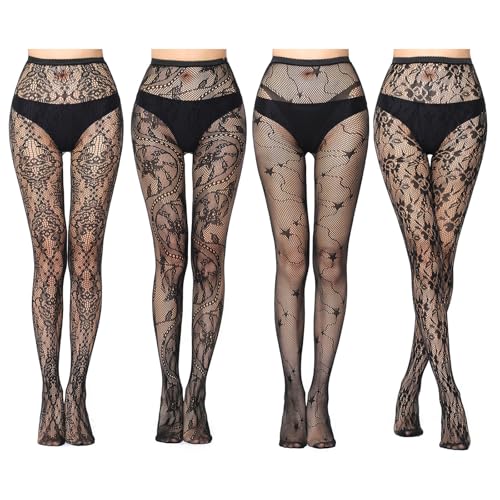 BDSHUNBF 4Pack Strumpfhose Ultra Transparente Fein-Strumpfhose Matte Optik Bequemer Bund Damen, Schwarz, Einheitsgröße, Damen, Frauen, Sehr Durchsichtig, Strumpfhosen, Damenstrumpfhose