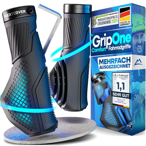NEXTCOVER® Fahrradgriffe ergonomisch mit [Comfort-Grip-Technologie] I Universal Fahrrad- & MTB Griffe I Griffe Fahrrad I Lenkergriffe I Lenkergriffe 2 STK.