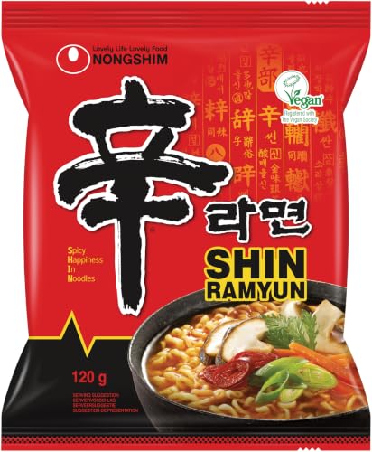 Nongshim - Instant Nudeln Shin Ramyun - Multipack (20 X 120 GR) - Produktdesign kann abweichen