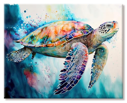 Puzzle 1000 Teile Erwachsene Turtle Klassische Puzzle Erwachsene 70 X 50cm, 1000-Teile-Puzzle Geeignet zur Wanddekoration und Zur Vorbeugung Altersbedingter Amnesie mit 1:1-Poster