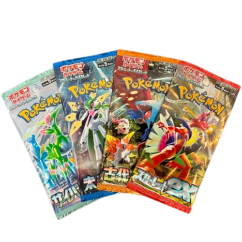 Random Pokemon Japanisches Booster-Set, 4 Stück