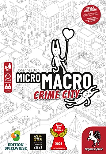 Pegasus/Spielwiese 59060G MicroMacro: Crime City (Edition Spielwiese) *Spiel des Jahres 2021*