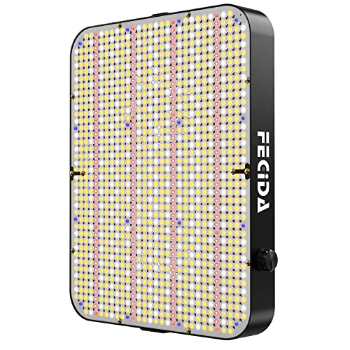 FECiDA 260 Watt LED Pflanzenlampe Dimmbar, 24000 Lumen LED Grow Lampe Vollspektrum, 1176 PSC LEDs Grow Light Perfekt für 90x90CM Growzelt Pflanzenwachstum