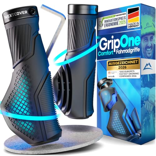 NEXTCOVER® Fahrradgriffe ergonomisch mit [Comfort-Grip-Technologie] I Universal Fahrrad- & MTB Griffe I Griffe Fahrrad I Lenkergriffe I Lenkergriffe 2 STK.