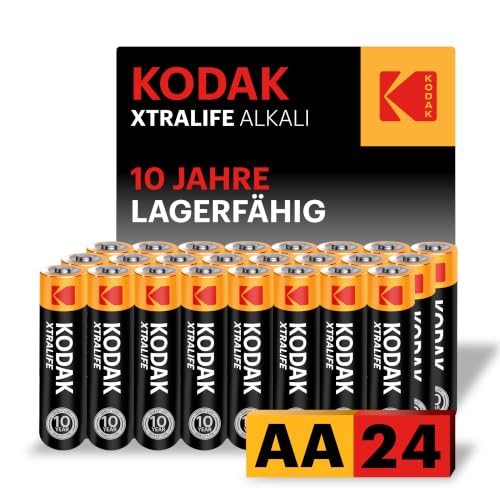 AA Batterien (24 Stück) Mignon-Batterie, LR6, 1,5V, Alkaline