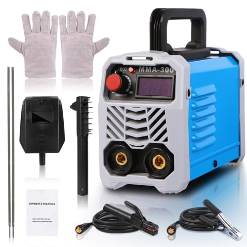 Tobewan MMA Mini schweißgerät 300A, IGBT Inverter Schweissgerät, Elektroden schweißgerät 230V, handschweißgerät,Kompakt, Automatik Hotstart,Überhitzungsschutz, Arc Force und Anti-Stick