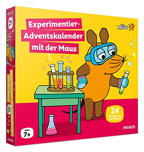 FRANZIS Experimentier-Adventskalender mit der Maus | 24 Experimente zum Staunen, Lachen und Rätseln | Ab 7 Jahren