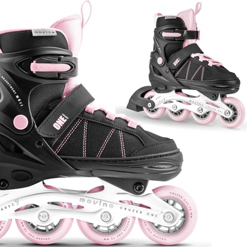 Movino Cruzer One | Verstellbare Rollen | Befestigungssystem | Belüftung | ABEC-9 | L (38-41)