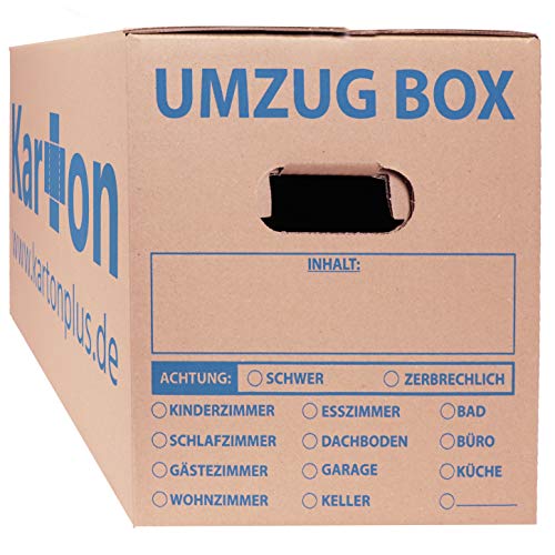 10 Umzugskartons Standard 620 x 300 x 330 mm günstig, stabil, belastbar, umweltfreundlich - Menge zwischen 5 und 240 Stück