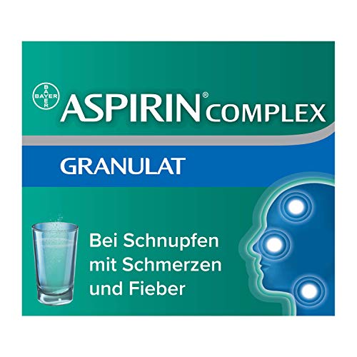 Aspirin Complex Granulat | gegen Erkältung und grippale Infekte | 3-fach Wirkung bei Schnupfen, Fieber und Schmerzen | Nr. 1 Erkältungsmarke | 20 Stück