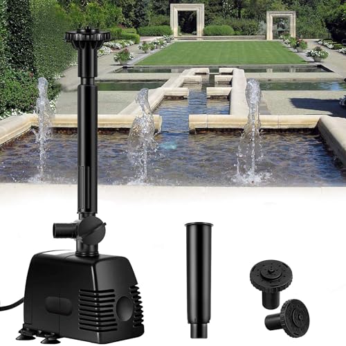 1000L/h 22W Garten Springbrunnenpumpe Teichpumpe Wasserspielpumpe Bachlaufpumpe Wasserpumpe Fontäne