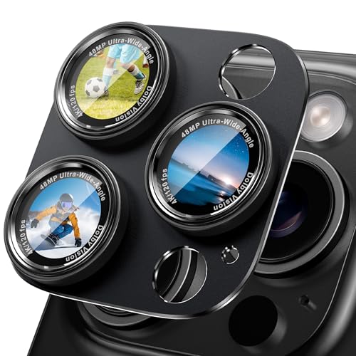 CACOE für iPhone 14 Pro/14 Pro Max/16 Pro/16 Pro Max Kameraschutz, Anti-Kratz Kameraschutz Objektiv Schutzfolie, Schutzglas für Kamera Schutz Linsenschutz