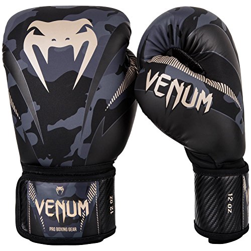Venum, Impact Boxhandschuhe, Unisex Erwachsene, 12 Oz, Dark Camo/Sand