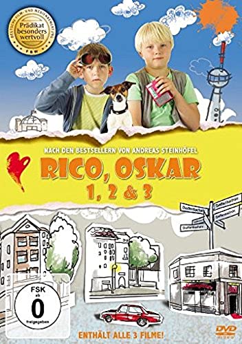 Rico und Oskar 1-3,3 DVDs: Rico, Oskar und die Tieferschatten; Rico, Oskar und das Herzgebreche; Rico, Oskar & der Diebstahlstein. Empfohlen von der ... Wiesbaden (FBW): Prädikat besonders wertvoll