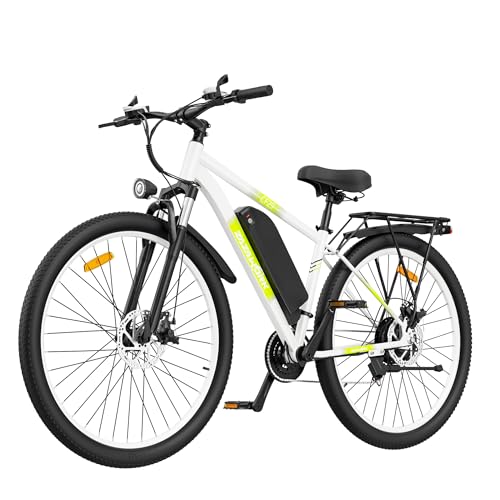 CHEEVALRY E-Bike Mountainbike CF29, Weißgrün 48V15AH Akku (CF29-Weißgrün)