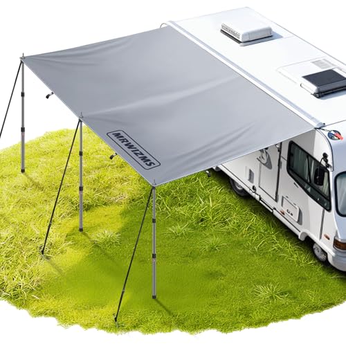 Sonnensegel Mit Kederleiste, Busvorzelt, Vorzelt Auto, sonnensegel Camper, vorzelt Wohnwagen, Wohnwagen Mit Keder 3x2.4m, Doppelkeder 4.7-7mm, Camper Kederschiene