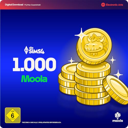 Die Sims 4 – 1000 Moola - Virtual currency PCWin | Download Code EA App | Deutsch
