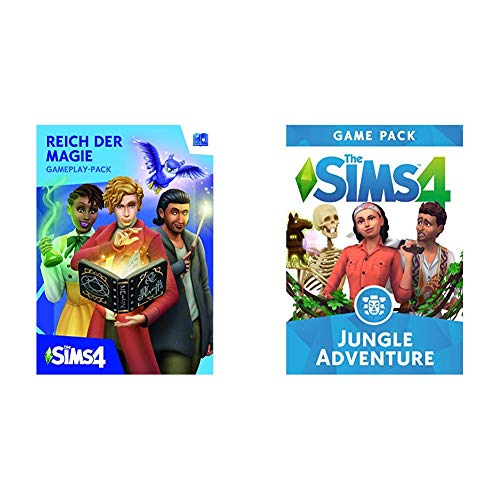 Die Sims 4 - Reich der Magie Standard | PC Code - Origin & Die SIMS 4 - Dschungel Abenteuer Game Pack DLC | PC Download - Origin Code