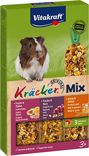 Vitakraft Nagersnack Meerschweinchen Kräcker Trio Honig,Nuss,Frucht, 1x 3St