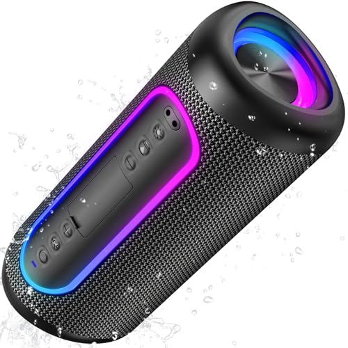 UOHHBOE Bluetooth Lautsprecher 30W Dual Stereo, Musikbox, 30H Akku