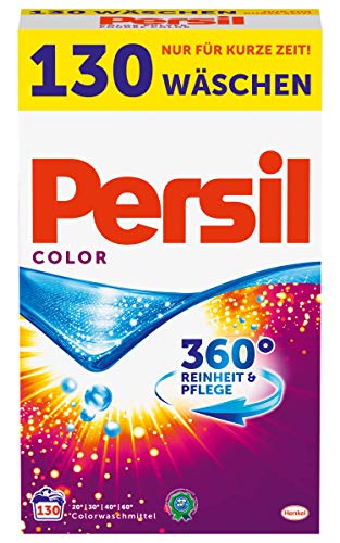 Persil Color Pulver, Colorwaschmittel, 360° Reinheit & Pflege, 1er Pack (1 x 130 Waschladungen)