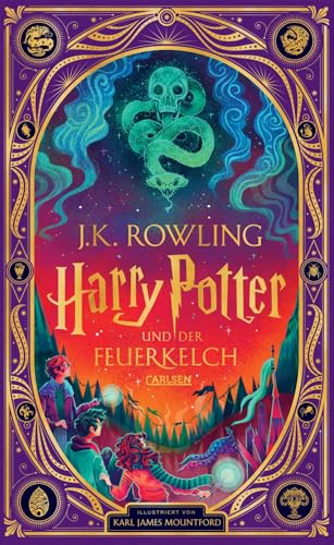 Harry Potter und der Feuerkelch (Papierkunst-Edition mit 3D-Aufklapp-Elementen 4): Farbig illustrierte Schmuckausgabe mit Goldprägung und Pop-Up-Elementen
