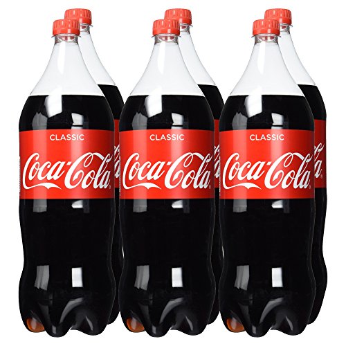 Coca-Cola Classic , Pure Erfrischung mit unverwechselbarem Coke Geschmack in stylischem Kultdesign , 6 x 2 Liter Einweg Flasche
