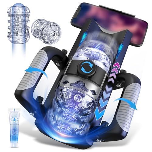 Elektrischer Masturbator Masturbieren für Männer Taschenmuschi - Sex Spielzeug für die Männer mit Telefonständer und faltbarem Griff, 12 cm Telescopic, Masturbator Männer Sex Sexspielzeug Sex Toys