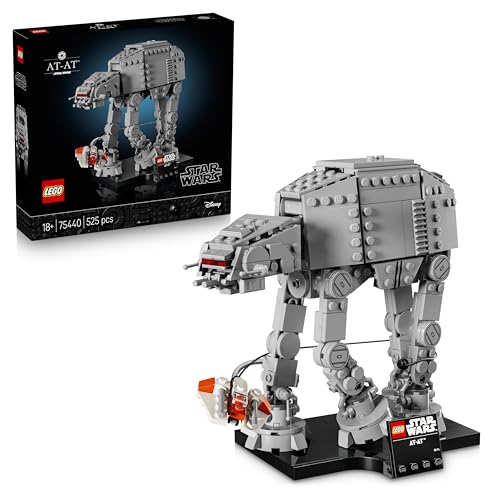 LEGO Star Wars 75440 at-at - Modellbau-Set für Erwachsene - Display Modell mit Snowspeeder, Ständer & Namensschild - Sammler Deko fürs Regal - Geschenk für Fans von Das Imperium schlägt zurück