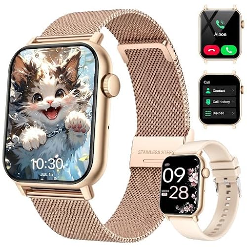 Smartwatch Damen Herren,Smartwatch mit Telefonfunktion,1.85