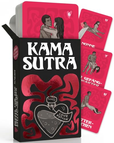 Kamasutra - Paar Spiele für Paare, Erotik Sex Spielzeug für Paare, Liebe Kartenspiel, Jahrestag Geschenk für Ihn & Sie, Partner Geschenke, Erotikspiele Freund, Sexspielzeug Toys Pärchen Spiel ab 18