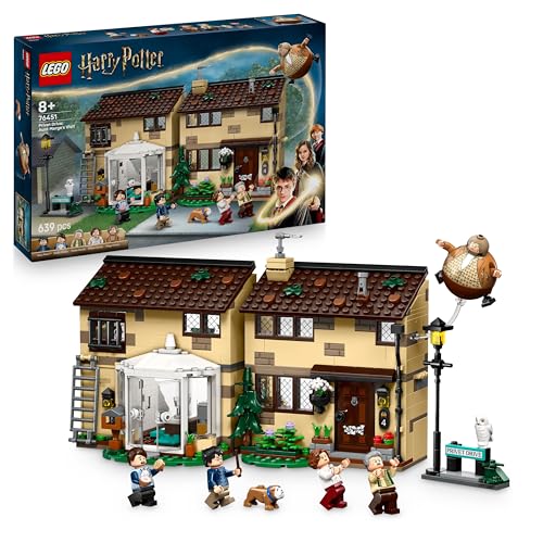 LEGO Harry Potter Ligusterweg: Tante Magdas Besuch – Spielhaus mit Inneneinrichtung, 5 Minifiguren & Tante Magda Figur– Der Gefangene von Askaban –Geschenk für Jungen & Mädchen ab 8 Jahren 76451