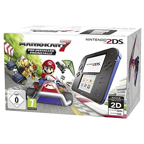 Nintendo 2DS - Konsole (schwarz) inkl. Mario Kart 7 (vorinstalliert)