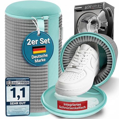Schuhwaschbeutel Waschmaschine - 2 Stück - Wäschesack Schuhe - Waschbeutel Schuhe - Schuhbeutel Waschmaschine