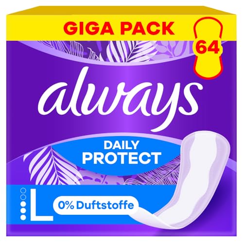 always Slipeinlage Daily Protect Long ohne Duft Gigapack 64 Stück