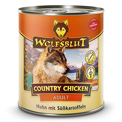 Wolfsblut - Country Chicken - Huhn mit Süßkartoffeln - Adult - 6 x 800 g - Nassfutter