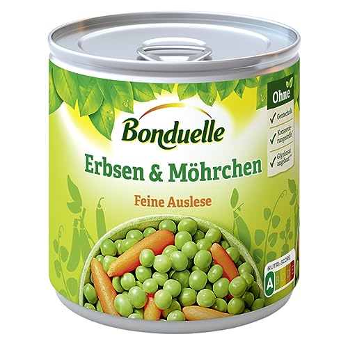 Bonduelle Gemüse, Erbsen mit Möhrchen feinste Auslese 400 g