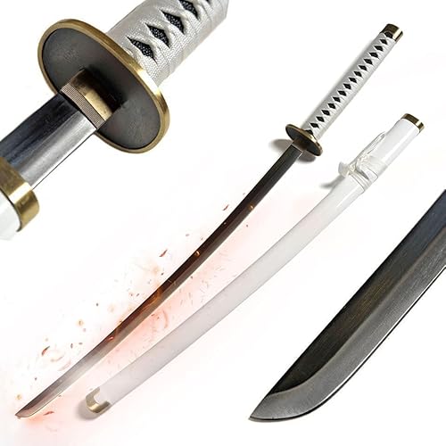 Swords and more Wado-Ichi-Monji Roronoa Zoro Katana - One Piece Schwerter, Ichimonji, Metall Schwerter aus Carbon Stahl mit Scheide 97 cm, Zoro Schwert für Zoro Cosplay One Piece & Anime Geschenke